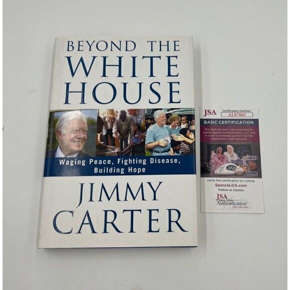 President Jimmy Carter Signed Book Beyond The White House HC DJ 1st JSA Read - Picture 1 of 7